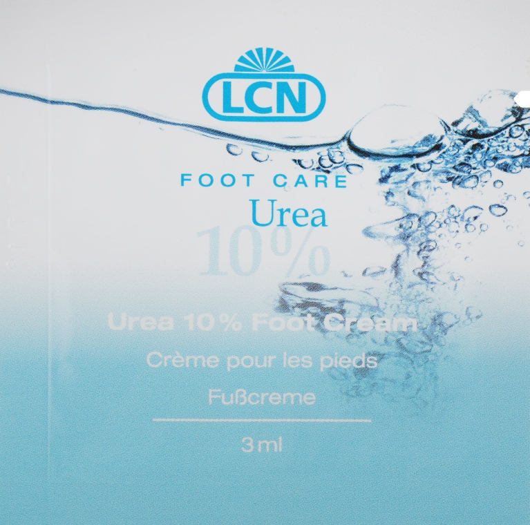 Зволожувальний крем для ніг - LCN Urea 10% Foot Cream (пробник) — фото N1