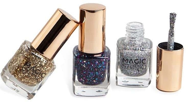Набор лаков - Magic Studio Diamond 3 Nail Polish (nail/polish/3pcs) — фото N2