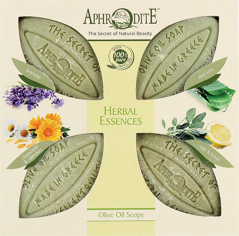 Подарочный набор - Aphrodite Herbal Essence (soap/4x100g) — фото N1