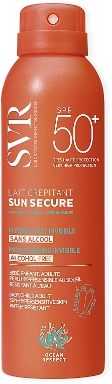 Сонцезахисне зволожувальне молочко  - SVR Sun Secure Crackling Milk SPF50+ — фото N1