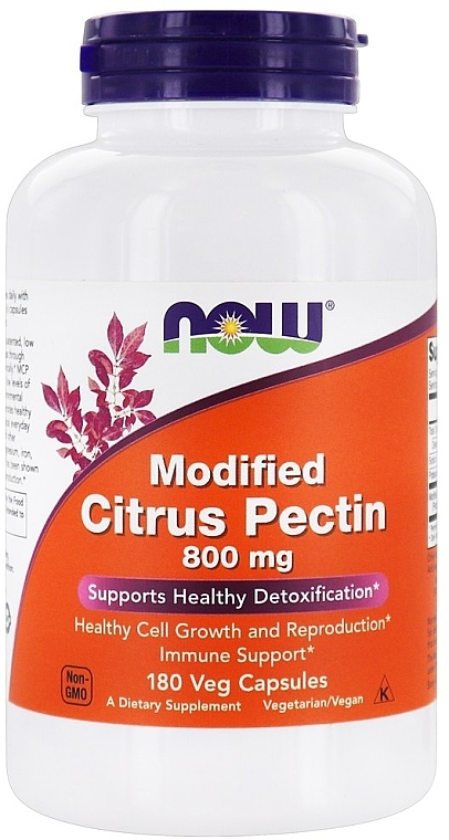 Модифікувальний цитрусовий пектин, 800 мг - Now Foods Modified Citrus Pectin Veg Capsules — фото N1
