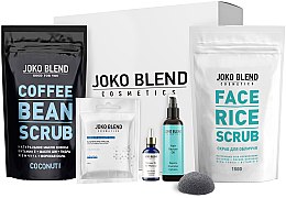 Парфумерія, косметика Набір для обличчя і тіла Beauty Gift Pack - Joko Blend Beauty Gift Pack (f/scr/150g + b/scr/200g + mask/100g + prim/30ml + sponge)