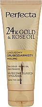 Грубозернистий пілінг для обличчя - Perfecta 24k Gold & Rose Oil — фото N1