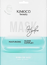 Духи, Парфюмерия, косметика Увлажняющая тканевая маска для лица с комплексом водорослей - Kimoco Beauty Hydro Moisturizing Algae Complex Mask