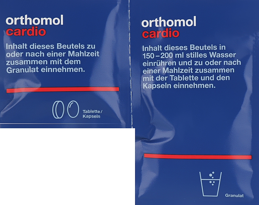 Вітаміни для серця і судин, гранули, капсули, таблетки - Orthomol Cardio — фото N2