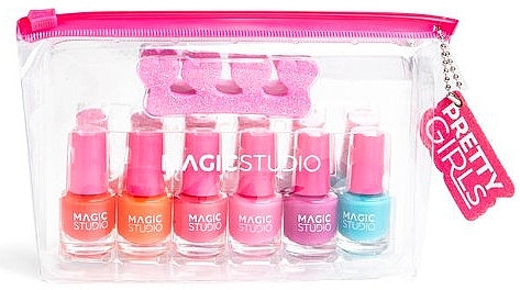 Набір для нігтів, 8 продуктів - Magic Studio Pretty Girls Nail Polish Set — фото N1