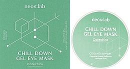 Гидрогелевые патчи для глаз с зеленым чаем и аденозином - Neos:lab Chill Down Gel Eye Mask Catechins — фото N2