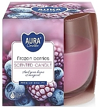 Ароматическая свеча "Замороженые ягоды" в стакане - Bispol Scented Candle — фото N1
