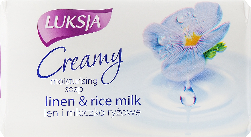 Крем-мыло со льном и рисовым молочком - Luksja — фото N1