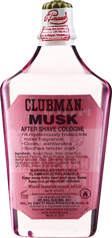 Clubman Pinaud Musk - Лосьон после бритья — фото N4