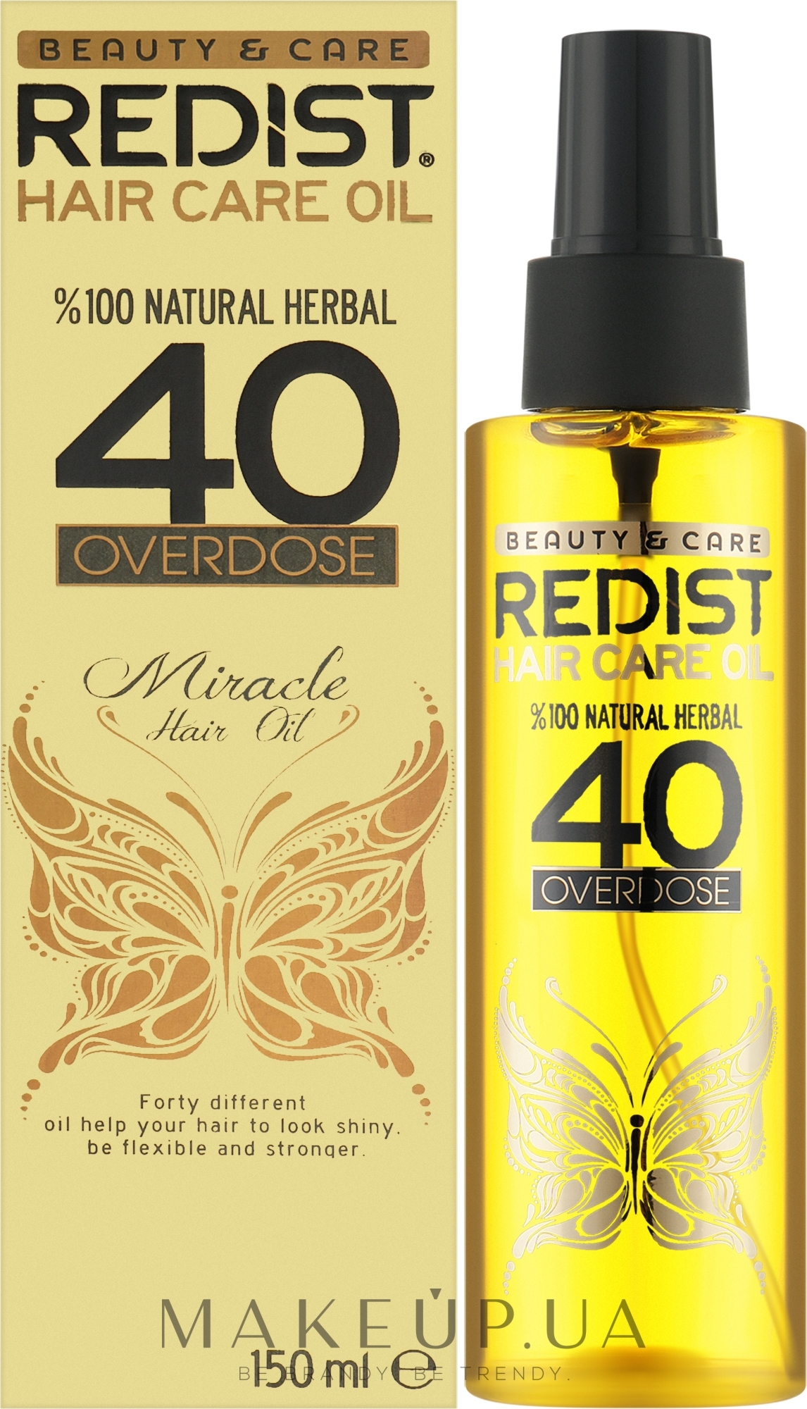 Масло для ухода за волосами - Redist Professional Hair Care Oil 40 Overdose — фото 150ml