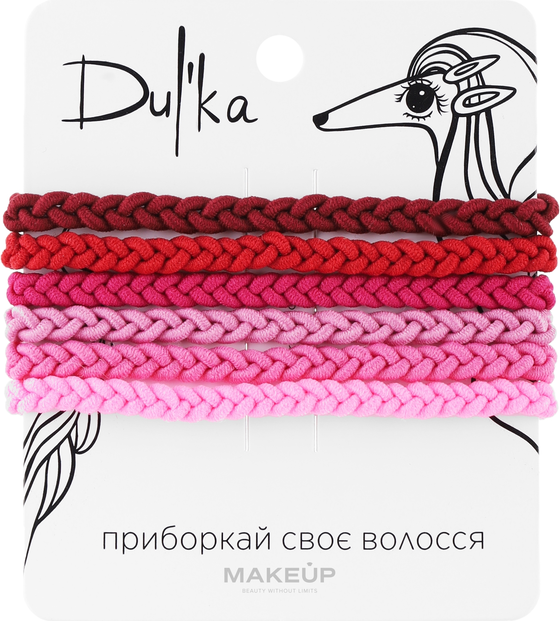Набір різнобарвних гумок для волосся UH717722, 6 шт - Dulka — фото 6шт