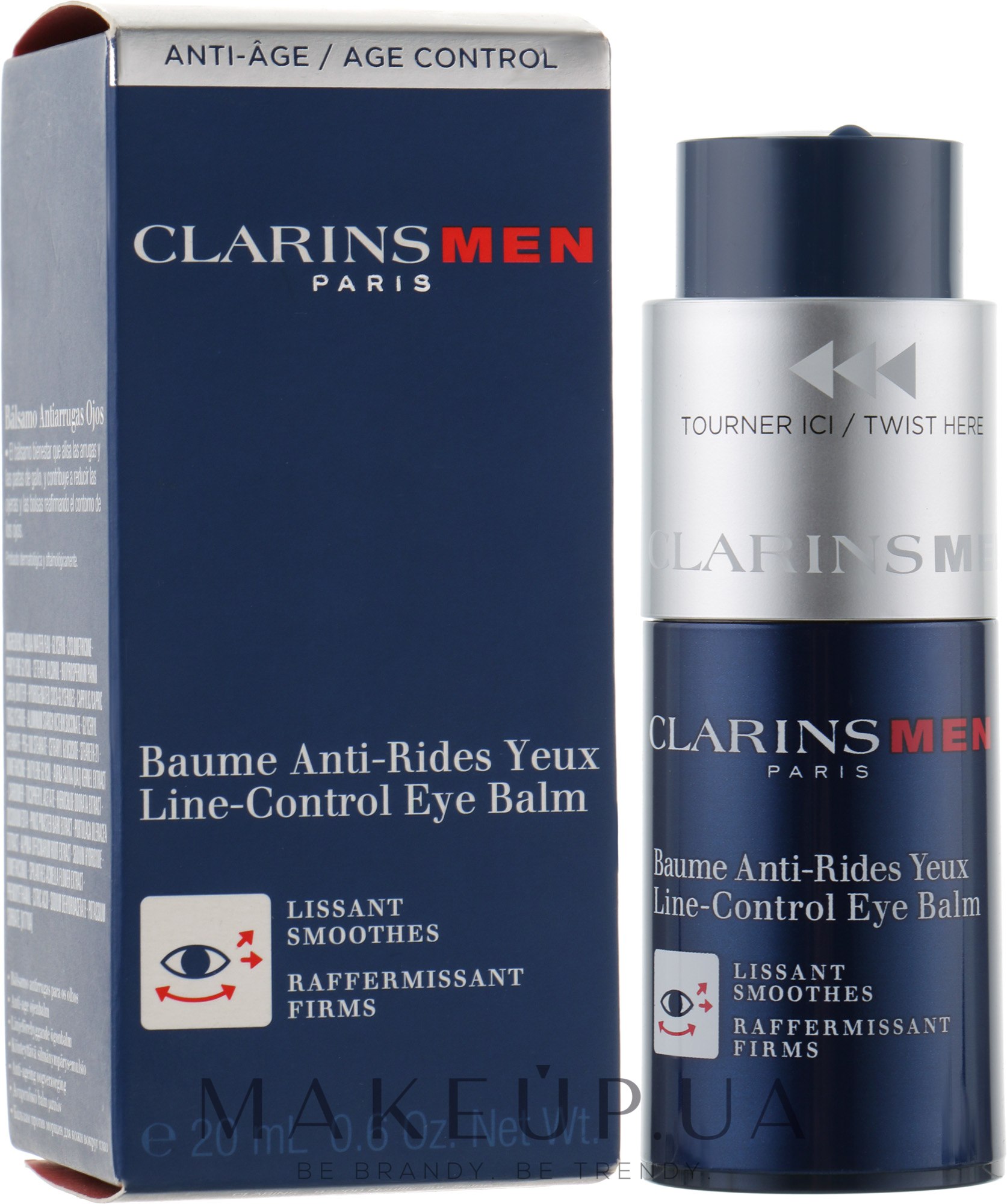 Антивозрастной бальзам - Clarins Men Line-Control Eye Balm — фото 20ml