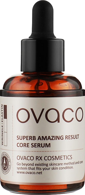 Омолоджувальна сироватка для обличчя - Ovaco Wrinkle & Elastic Superb Amazing Result Core Serum