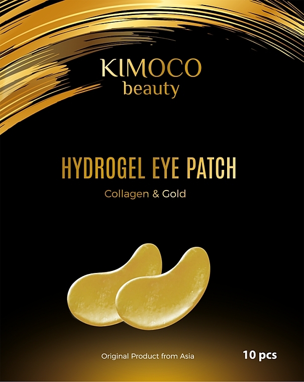Гидрогелевые патчи для кожи вокруг глаз с коллагеном и золотом - Kimoco Beauty Hydrogel Eye Patch Collagen & Gold — фото N1
