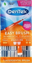 Парфумерія, косметика Міжзубні щітки для стандартних проміжків, помаранчеві - DenTek Easy Brush