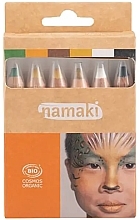 Набор карандашей для раскрашивания лица - Namaki Set Wild life Skin Colour Pencils (f/paint/6x2,1g) — фото N1