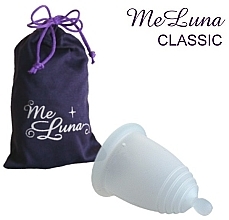 Менструальна чаша з кулькою, розмір М, прозора - MeLuna Classic Menstrual Cup Ball — фото N1