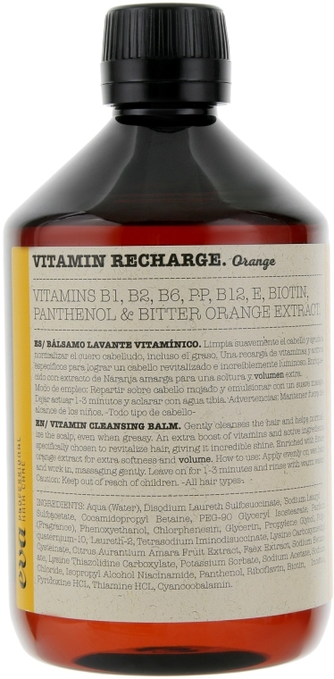 Набір для догляду за волоссям - Eva Professional Vitamin Recharge Pack Orange (shm/500ml + cr/250ml) — фото N2
