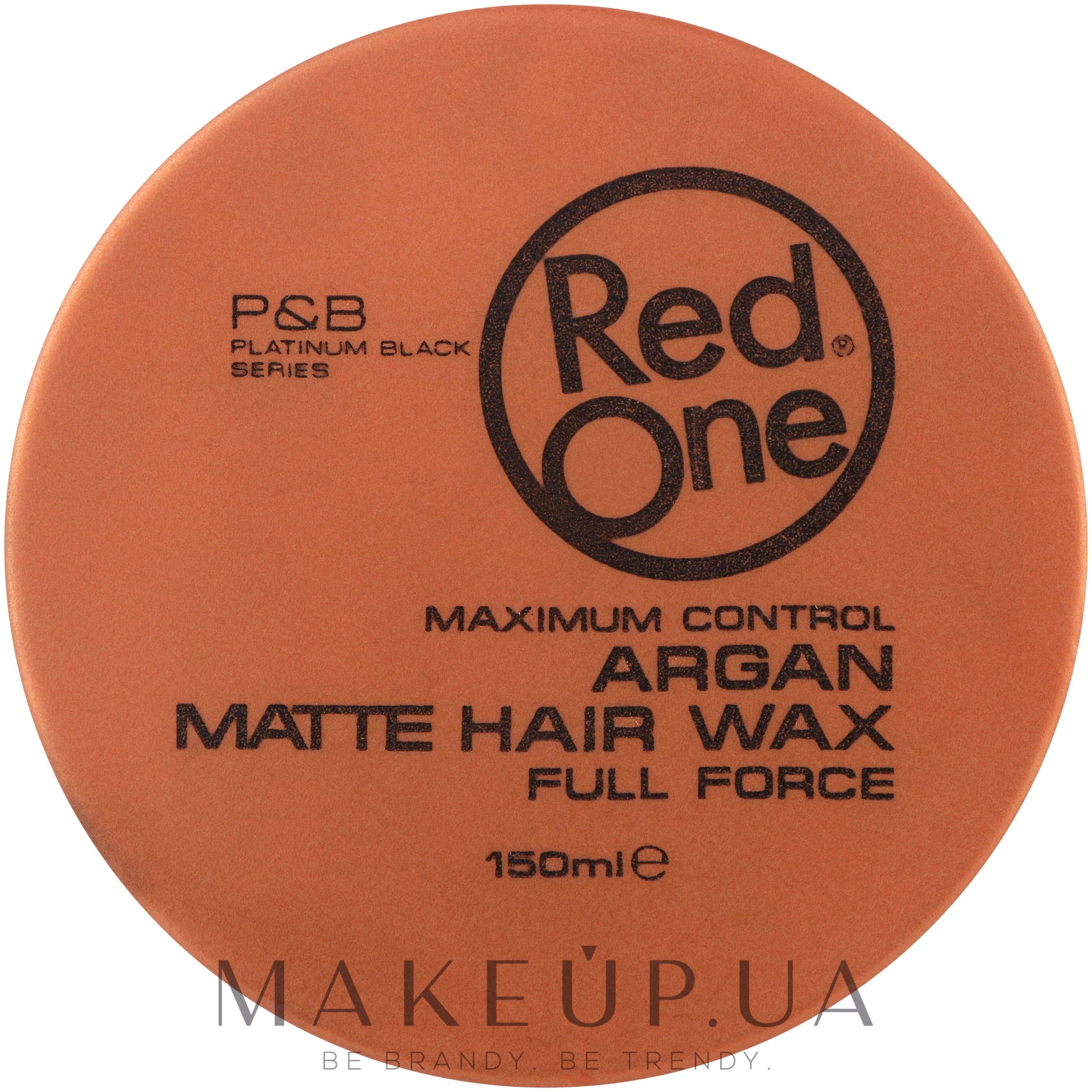 Матовый воск для волос ультрасильной фиксации с аргановым маслом - RedOne Argan Matte Hair Wax Full Force — фото 150ml