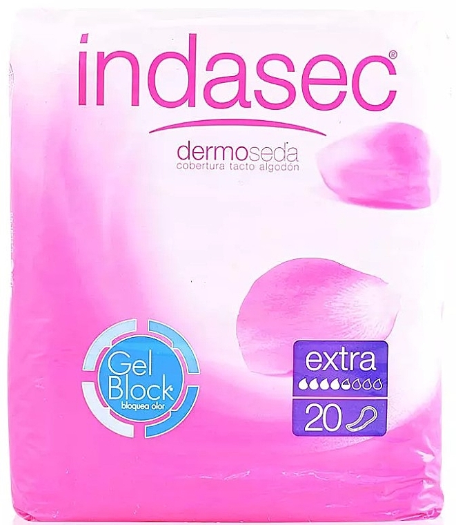 Гигиенические прокладки, 20 шт.- Indasec Dermoseda Compresses Incontinence Extra — фото N1