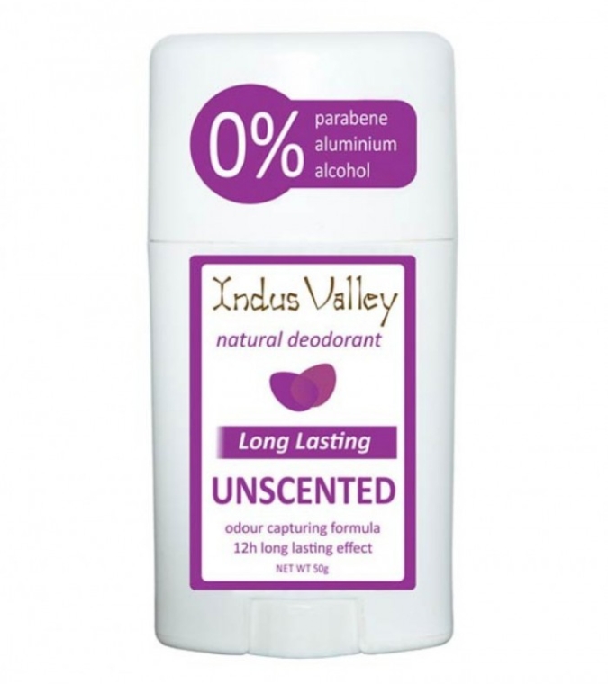 Дезодорант-стік, без запаху - Indus Valley Unscented Deodorant Stick