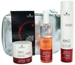 Парфумерія, косметика Набір - Schwarzkopf Professional BC Bonacure Repair Rescue Beauty Bag (mask/200ml + shm/250ml + spray/cond/200ml + bag)