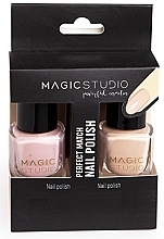 Духи, Парфюмерия, косметика Набор лаков, пудровый и бежевый - Magic Studio 2 Nail Polish Pack (nail/polish/2pcs)