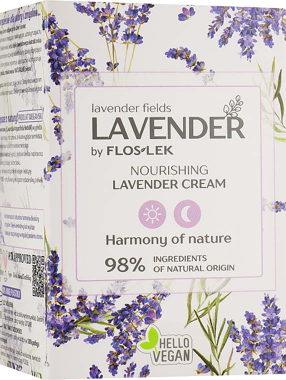 Питательный крем день-ночь с лавандой - Floslek Nourishing Lavender Cream — фото N2