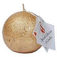 Парфумерія, косметика Свічка без запаху "Сфера", 6 см, золота - ProCandle Special Collection Of Candles