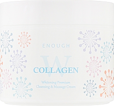 Массажный осветляющий крем с коллагеном для тела - Enough W Collagen Whitening Premium Cleansing & Massage Cream — фото N2