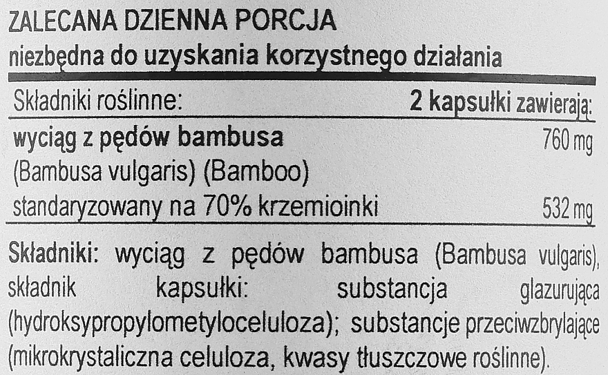 Кремній з бамбуку для волосся, шкіри й нігтів - Now Foods Bamboo Silica Beauty — фото N3