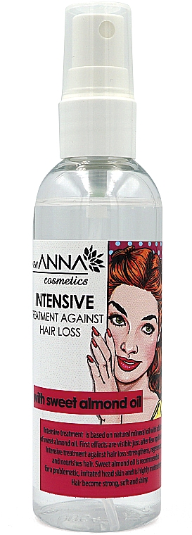 Спрей проти випадання волосся з олією солодкого мигдалю - New Anna Cosmetics Intensive Treatment Against Hair Loss — фото N1