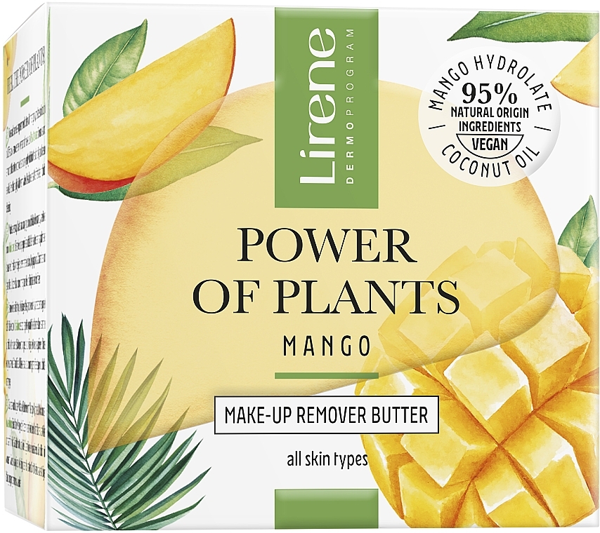Масло для снятия макияжа "Манго" - Lirene Power Of Plants Mango Make-Up Remover Butter — фото N3