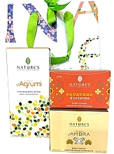 Духи, Парфюмерия, косметика Nature's Zucchero d'Ambra - Набор (b/cr/150ml + b/lot/150ml + b/cr/100ml)