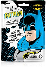 Тканинна маска для обличчя "Чорний чай" - Mad Beauty DC This Is A Job For Batman Face Mask — фото N1