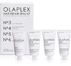 Парфумерія, косметика Набір для відновлення волосся - Olaplex Hair Repair Trial Kit (shm/30ml + con/30ml + elixir/30ml + h/cr/30ml)