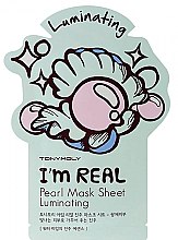 Духи, Парфюмерия, косметика Тканевая маска для лица - Tony Moly I'm Real Peral Luminating Sheet Mask