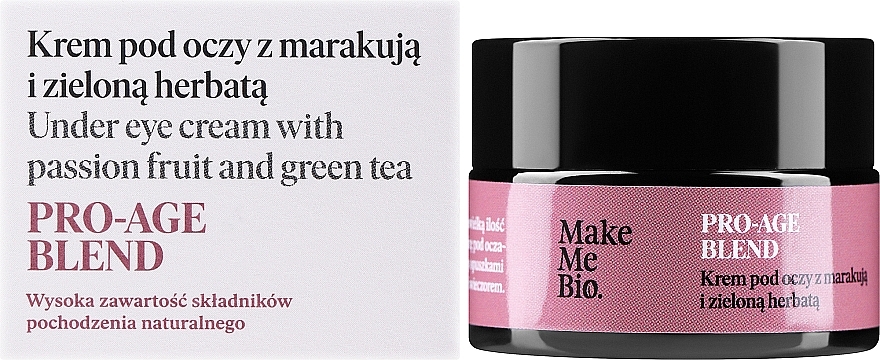 Крем для глаз с маракуйей и зеленым чаем - Make Me BIO — фото N2