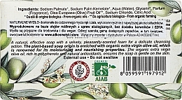 Натуральне рослинне мило "Зелені оливки" з органічною оливковою олією - Florinda Green Olives With Organic Extravirgin Olive Oil — фото N2