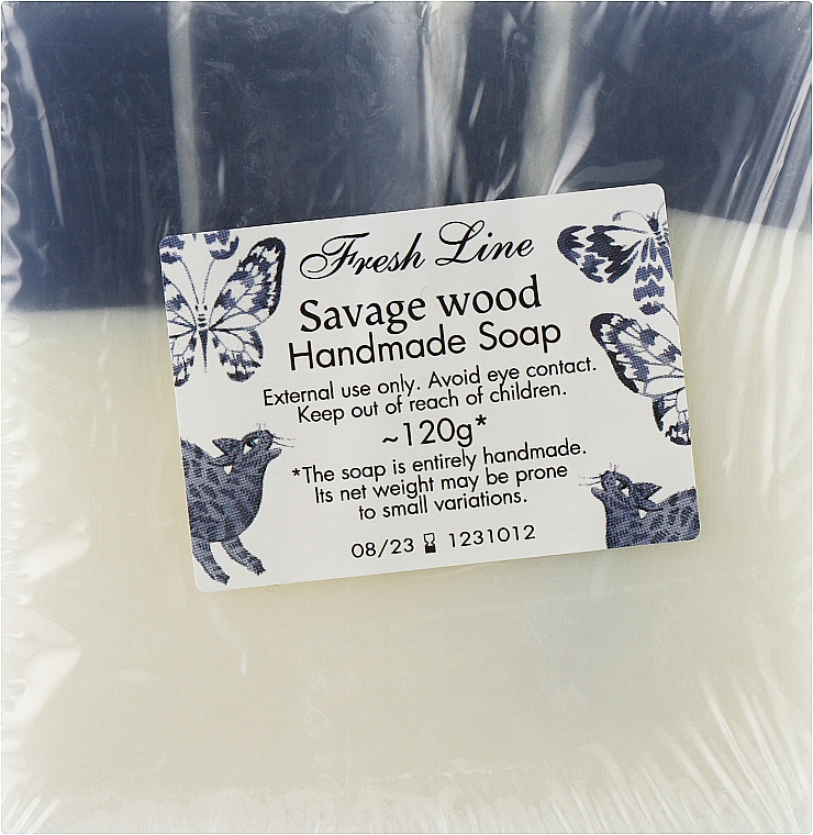 Подарочный набор для мужчин "Дикий лес" - Fresh Line Mencare Savage Wood (sh/gel/250ml + sh/200ml + b/water/100ml + soap/120g) — фото N6