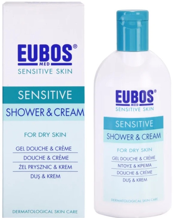 Крем для душу - Eubos Med Sensitive Skin Shower & Cream For Dry Skin — фото N2