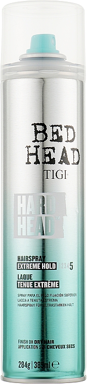 Лак для волос сильной фиксации - Tigi Bed Head Hard Head Hairspray Extreme Hold Level 5 — фото N6
