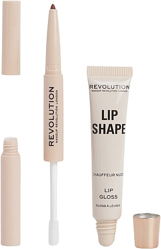 Набір для губ - Makeup Revolution Lip Shape Chauffeur Nude — фото N2