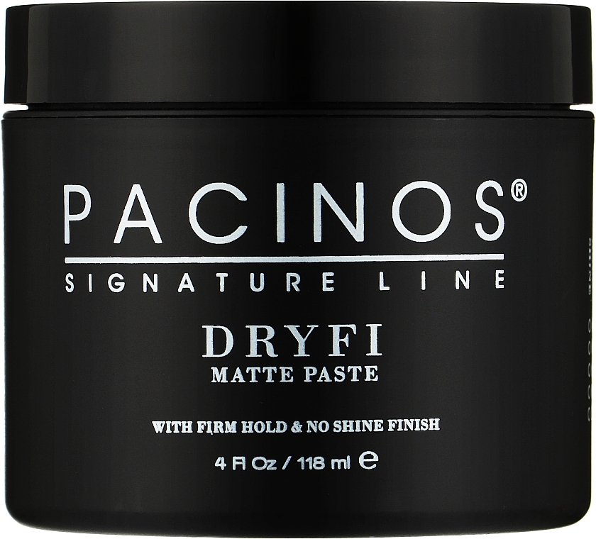 Профессиональная матовая паста для укладки волос - Pacinos Dryfi No Shine Matte Paste