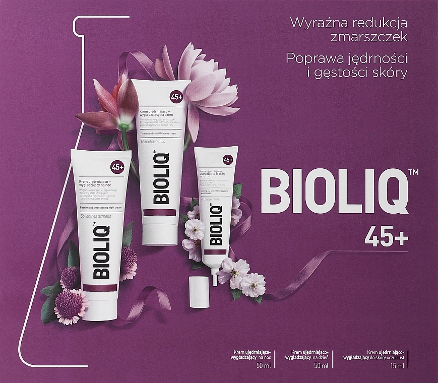 Набор - Bioliq 45 + Set (day/cr/50ml + night/cr/50ml + eye/cr/15ml) — фото N1