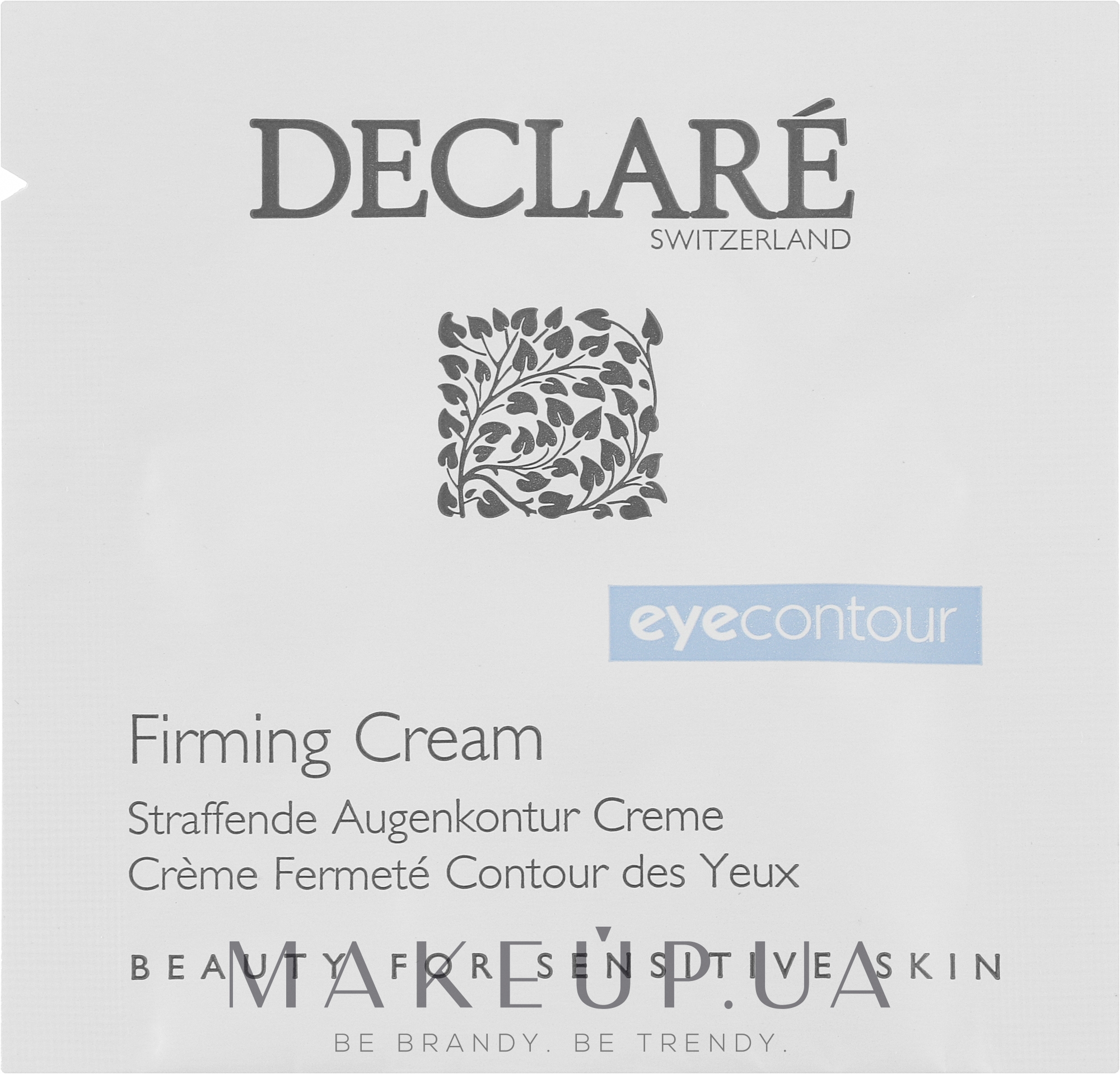 Подтягивающий крем для кожи вокруг глаз - Declare Eye Contour Firming Cream (пробник) — фото 1.5ml