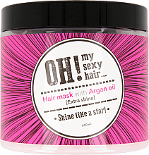 Парфумерія, косметика Маска для волосся з олією арганії - OH! My Sexy Hair Extra Shine Hair Mask With Argan Oil