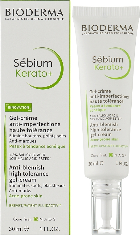 Крем-гель для проблемної шкіри - Bioderma Sebium Kerato+ Gel-Cream — фото N2