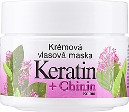 Крем-маска для волос - Bione Cosmetics Keratin + Quinine Cream Hair Mask — фото N1